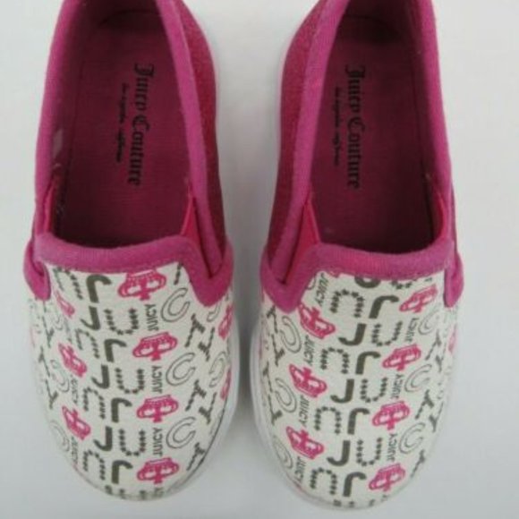 Juicy Couture* LiL Petaluma Sparkly Pink with White Soles Size~ 8M - Picture 6 of 11